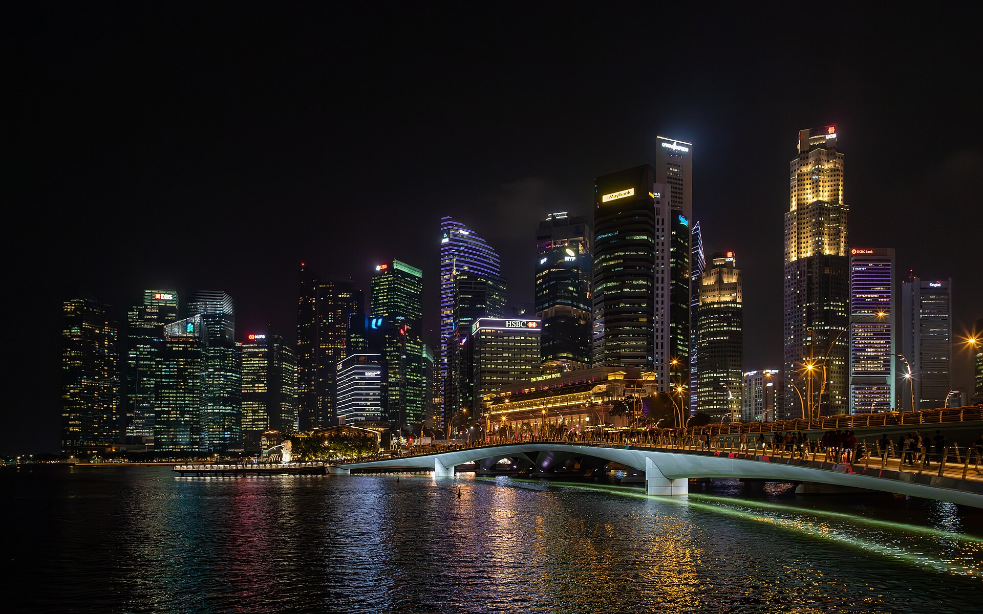 新加坡夜景封面图：新加坡是您网